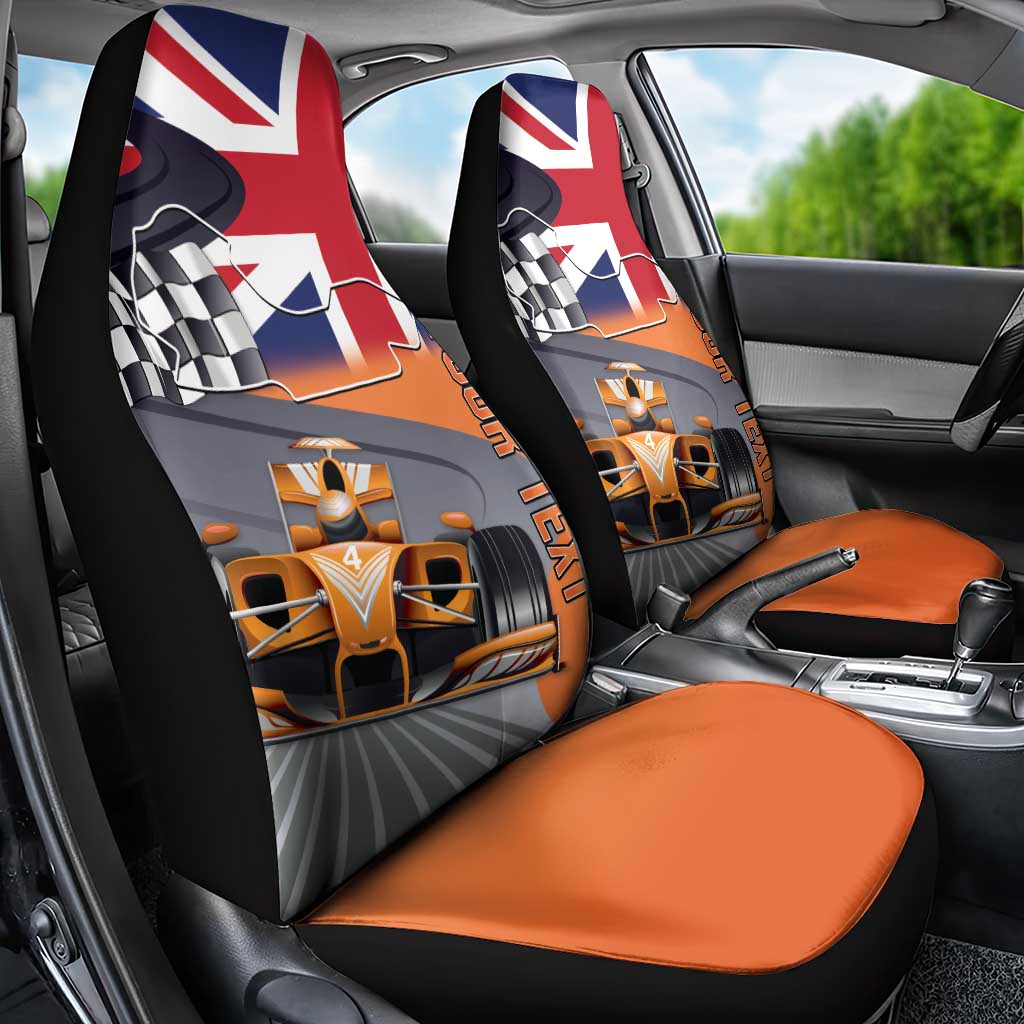 Personalised British Norris Car Seat Cover 2025 Champion Australia GP