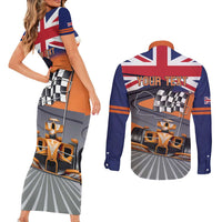 Personalised British Norris Couples Matching Short Sleeve Bodycon Dress and Long Sleeve Button Shirt 2025 Champion Australia GP