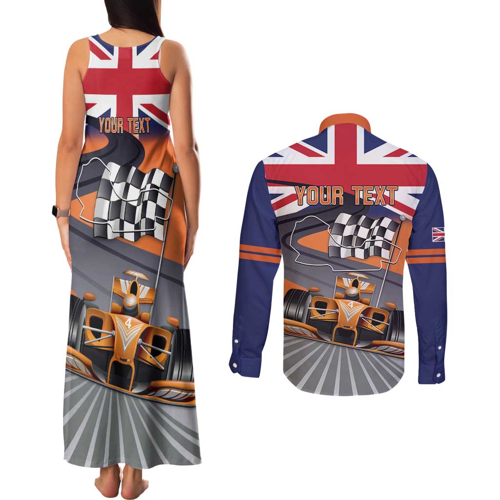 Personalised British Norris Couples Matching Tank Maxi Dress and Long Sleeve Button Shirt 2025 Champion Australia GP