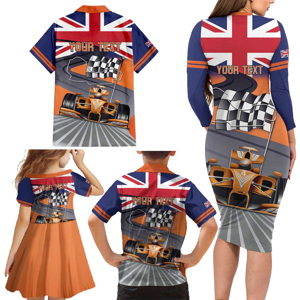 Personalised British Norris Family Matching Long Sleeve Bodycon Dress and Hawaiian Shirt 2025 Champion Australia GP