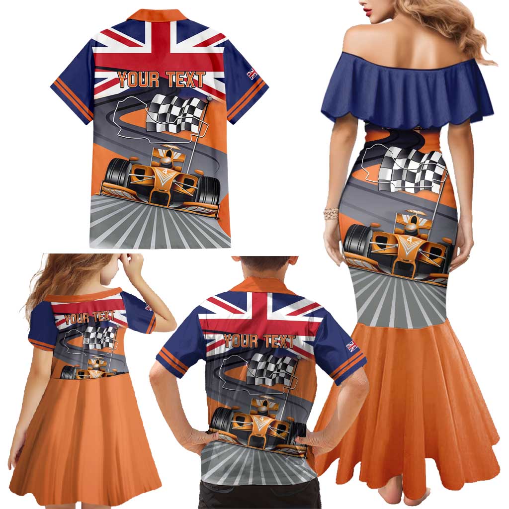 Personalised British Norris Family Matching Mermaid Dress and Hawaiian Shirt 2025 Champion Australia GP