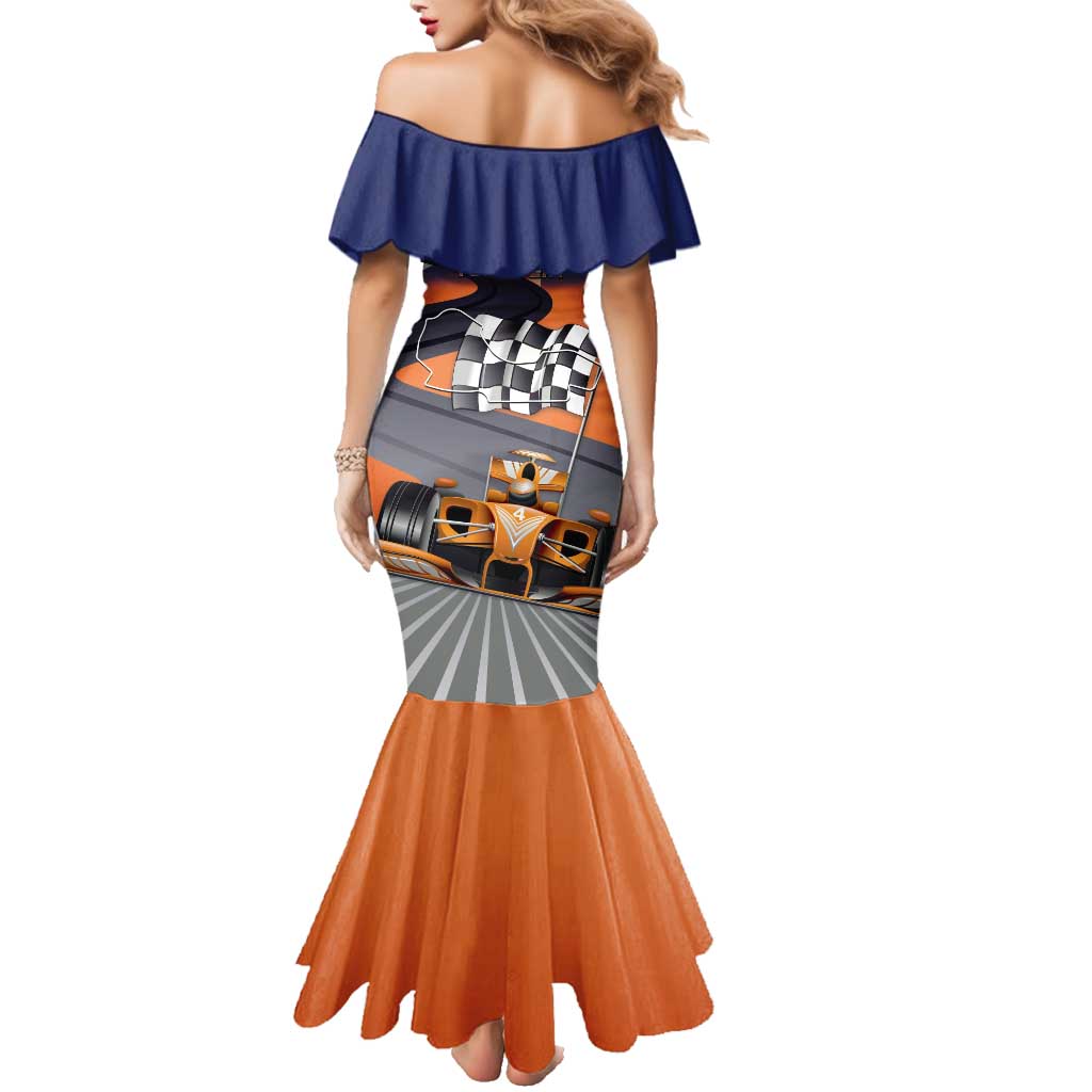 Personalised British Norris Family Matching Mermaid Dress and Hawaiian Shirt 2025 Champion Australia GP