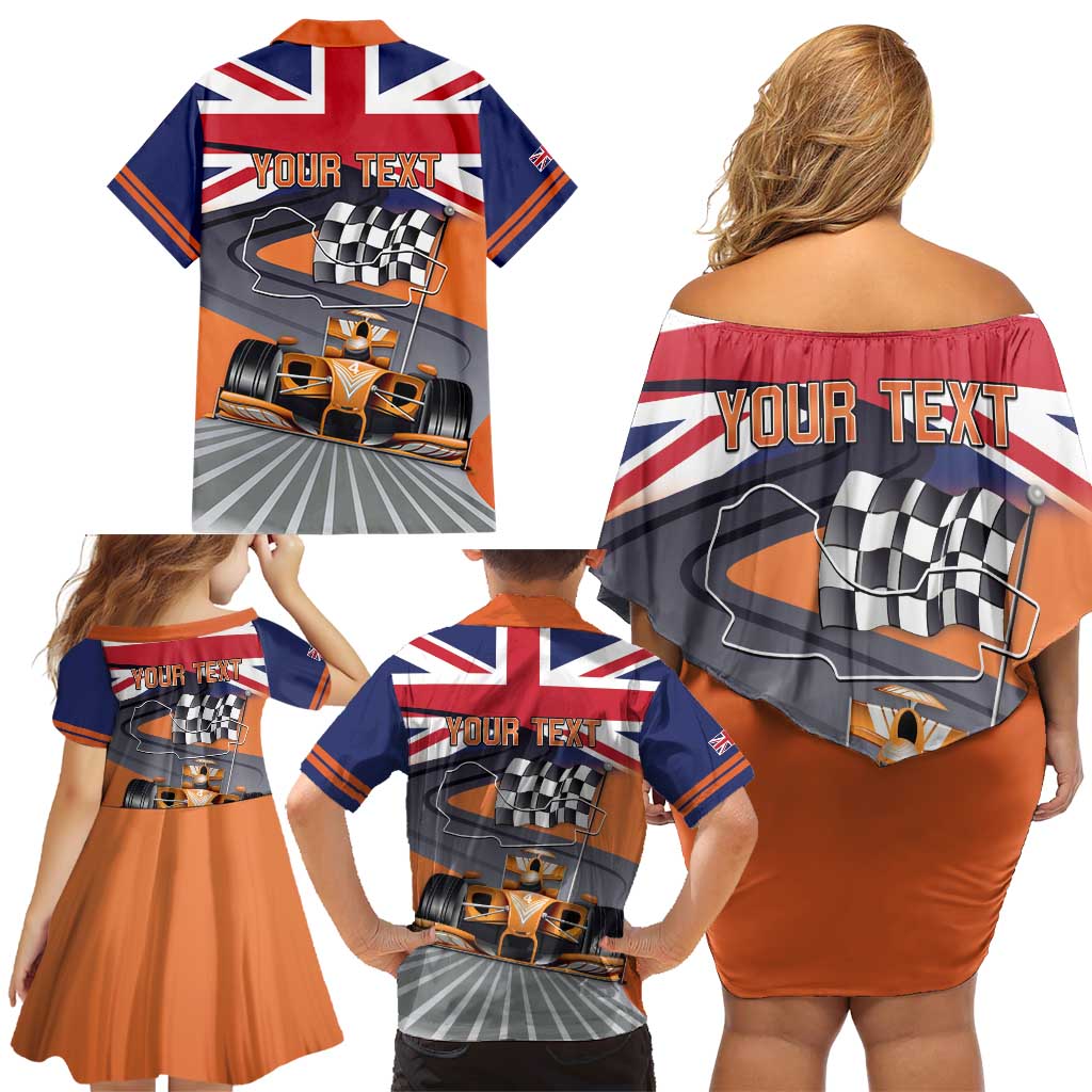 Personalised British Norris Family Matching Off Shoulder Short Dress and Hawaiian Shirt 2025 Champion Australia GP