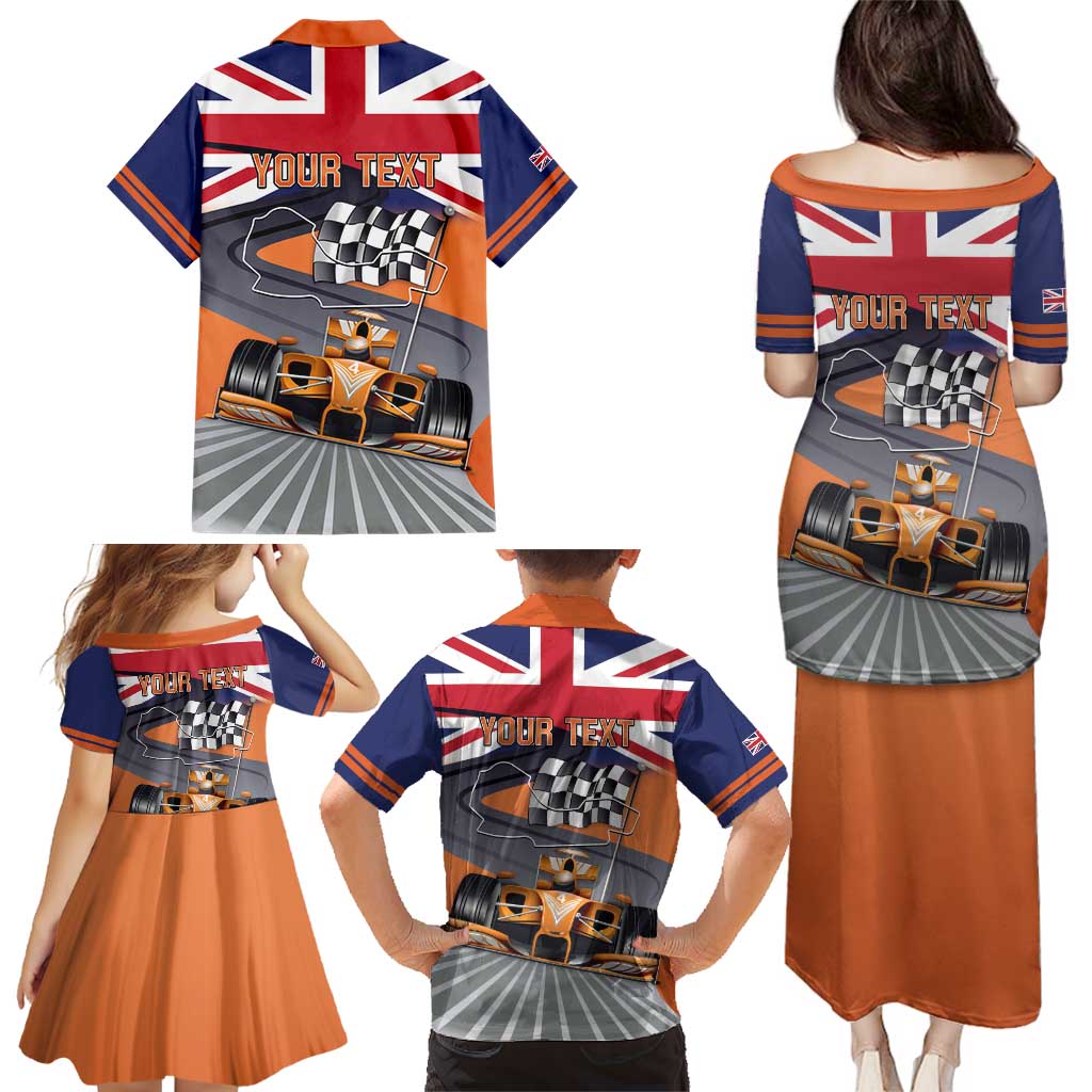 Personalised British Norris Family Matching Puletasi and Hawaiian Shirt 2025 Champion Australia GP
