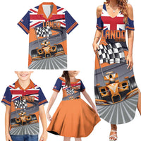 Personalised British Norris Family Matching Summer Maxi Dress and Hawaiian Shirt 2025 Champion Australia GP