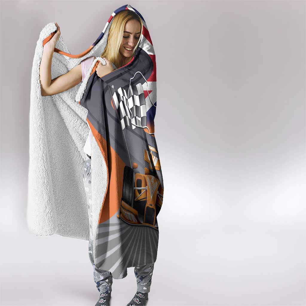 Personalised British Norris Hooded Blanket 2025 Champion Australia GP