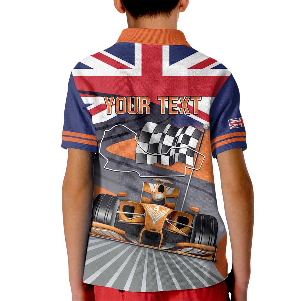 Personalised British Norris Kid Polo Shirt 2025 Champion Australia GP