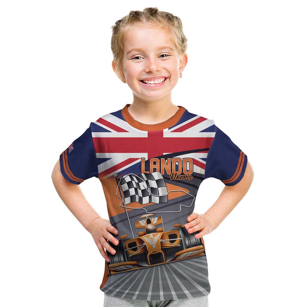 Personalised British Norris Kid T Shirt 2025 Champion Australia GP