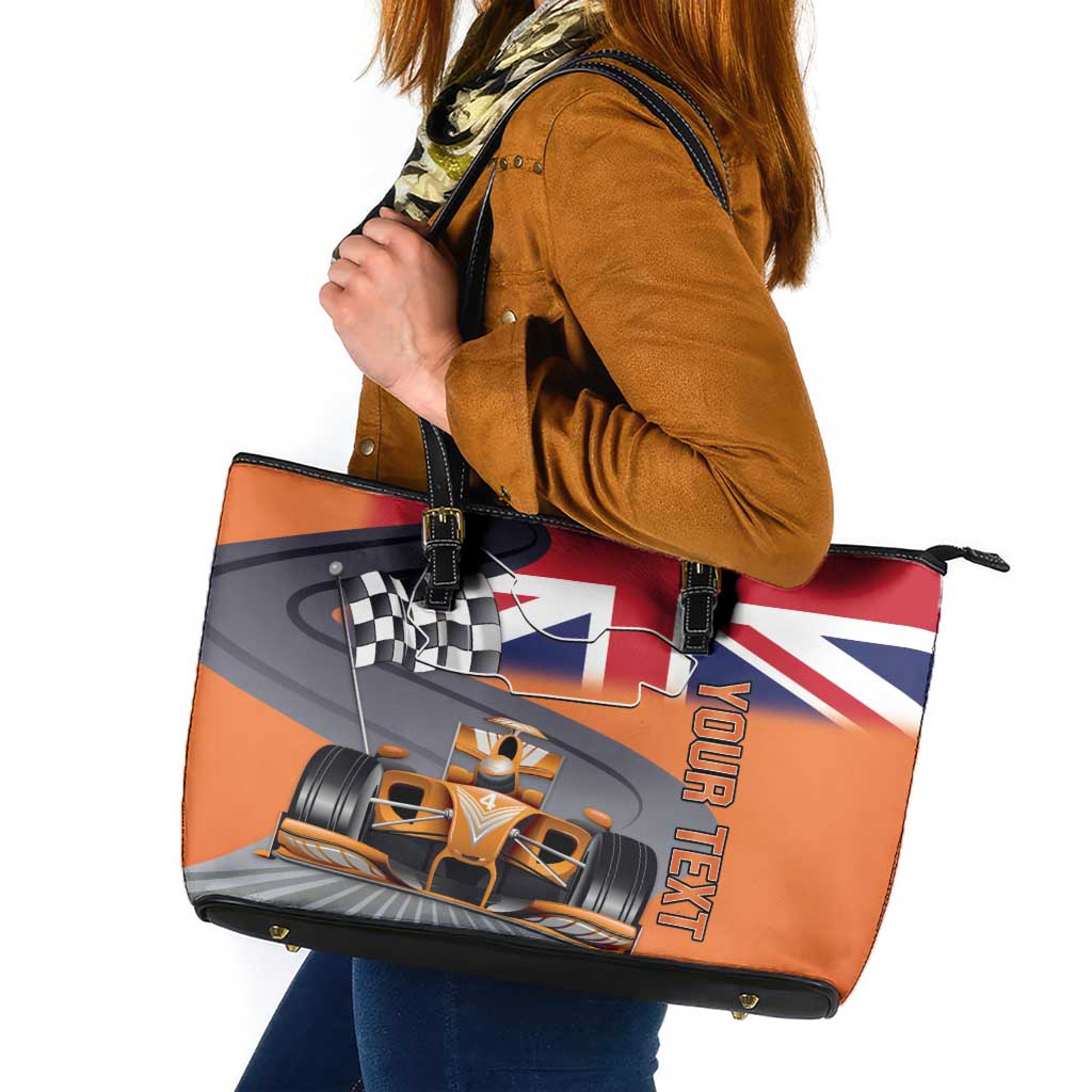 Personalised British Norris Leather Tote Bag 2025 Champion Australia GP