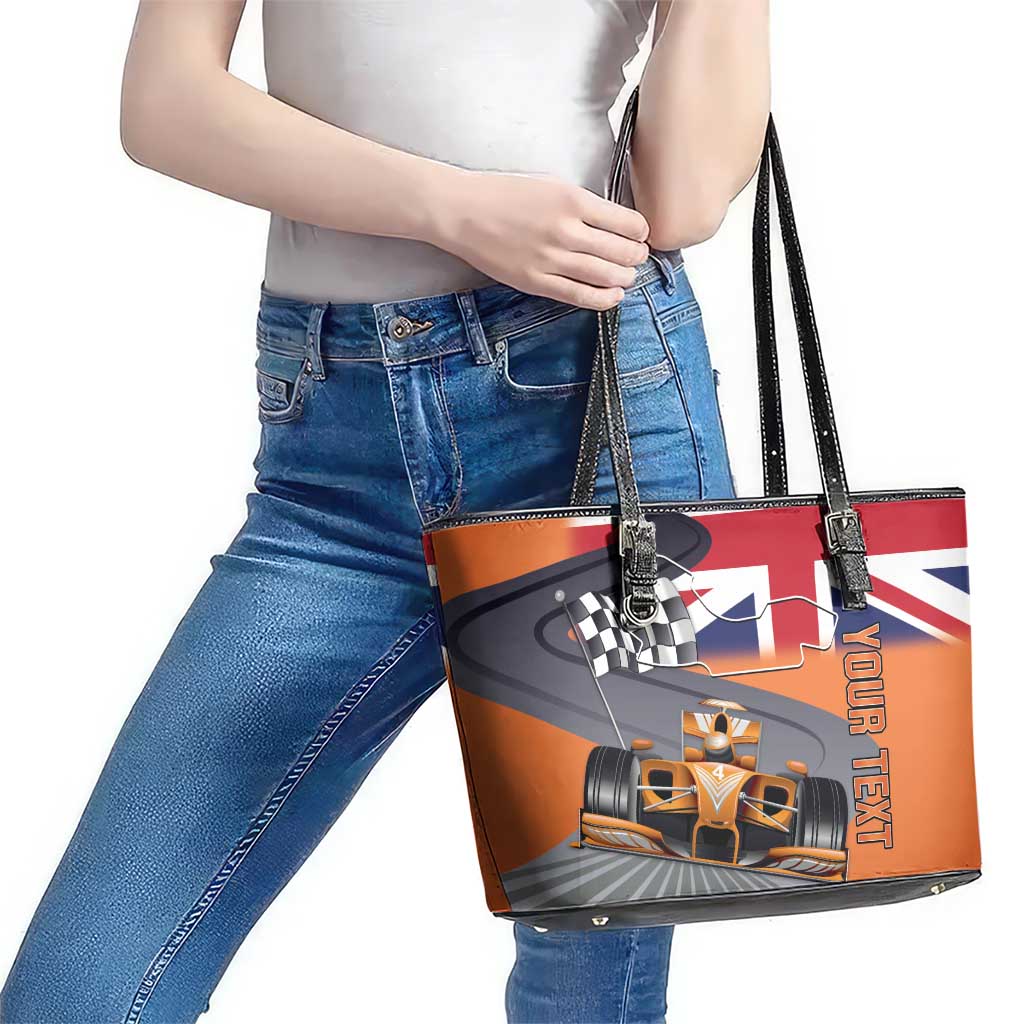 Personalised British Norris Leather Tote Bag 2025 Champion Australia GP