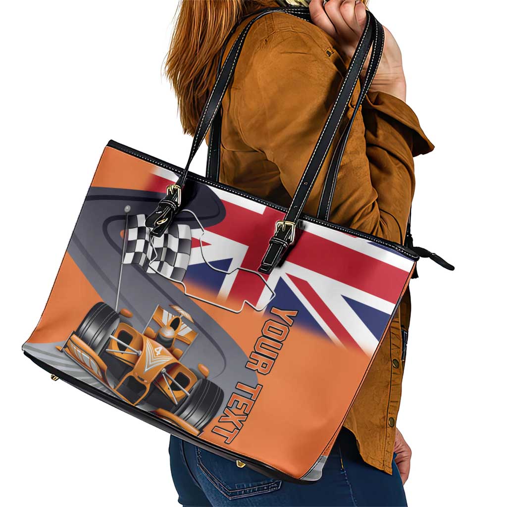 Personalised British Norris Leather Tote Bag 2025 Champion Australia GP
