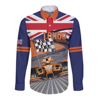 Personalised British Norris Long Sleeve Button Shirt 2025 Champion Australia GP