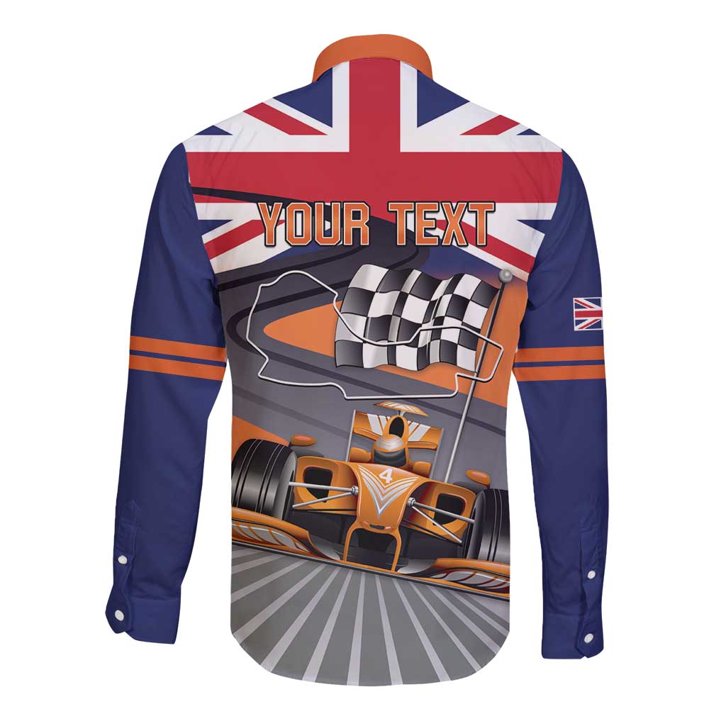 Personalised British Norris Long Sleeve Button Shirt 2025 Champion Australia GP