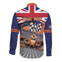 Personalised British Norris Long Sleeve Button Shirt 2025 Champion Australia GP
