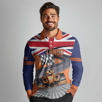 Personalised British Norris Long Sleeve Polo Shirt 2025 Champion Australia GP