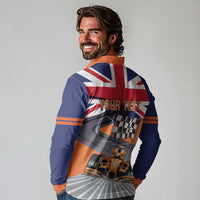 Personalised British Norris Long Sleeve Polo Shirt 2025 Champion Australia GP