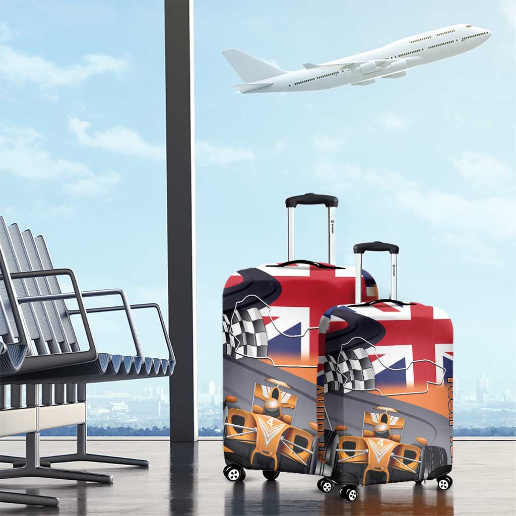 Personalised British Norris Luggage Cover 2025 Champion Australia GP