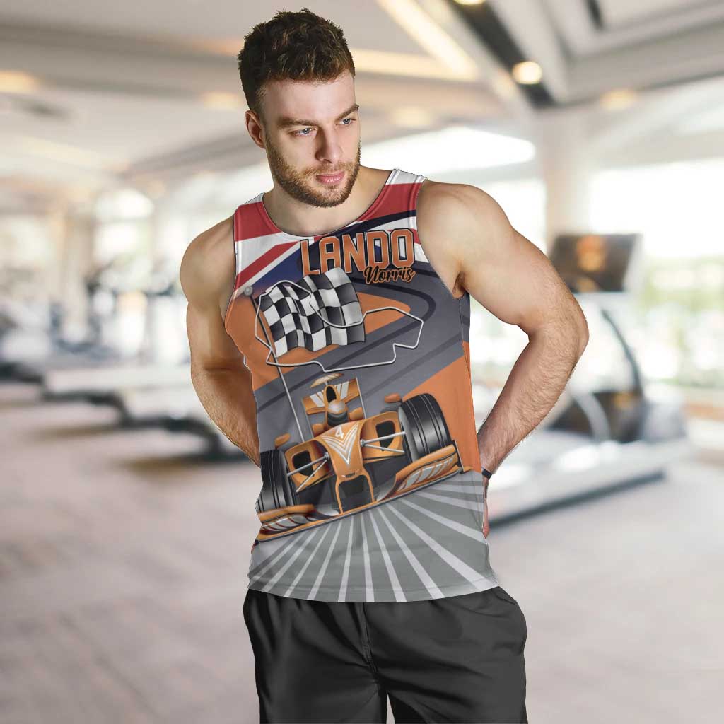 Personalised British Norris Men Tank Top 2025 Champion Australia GP