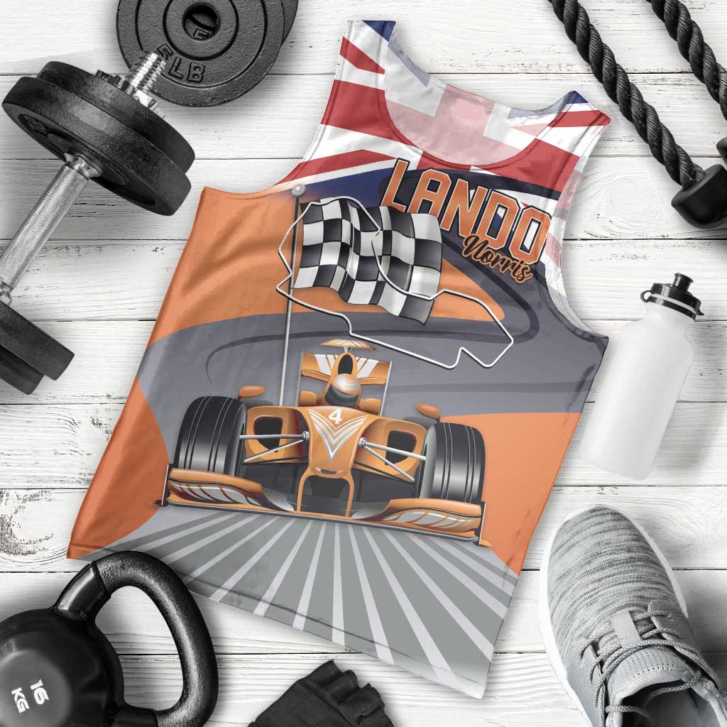 Personalised British Norris Men Tank Top 2025 Champion Australia GP