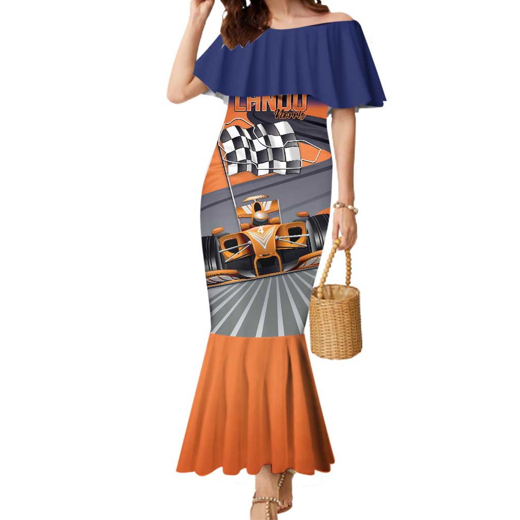 Personalised British Norris Mermaid Dress 2025 Champion Australia GP