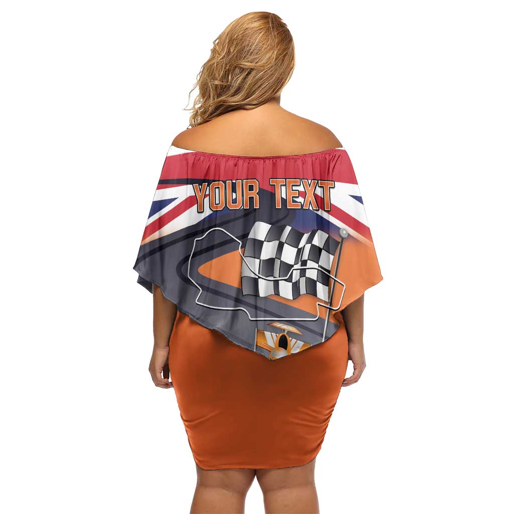 Personalised British Norris Off Shoulder Short Dress 2025 Champion Australia GP