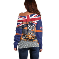 Personalised British Norris Off Shoulder Sweater 2025 Champion Australia GP