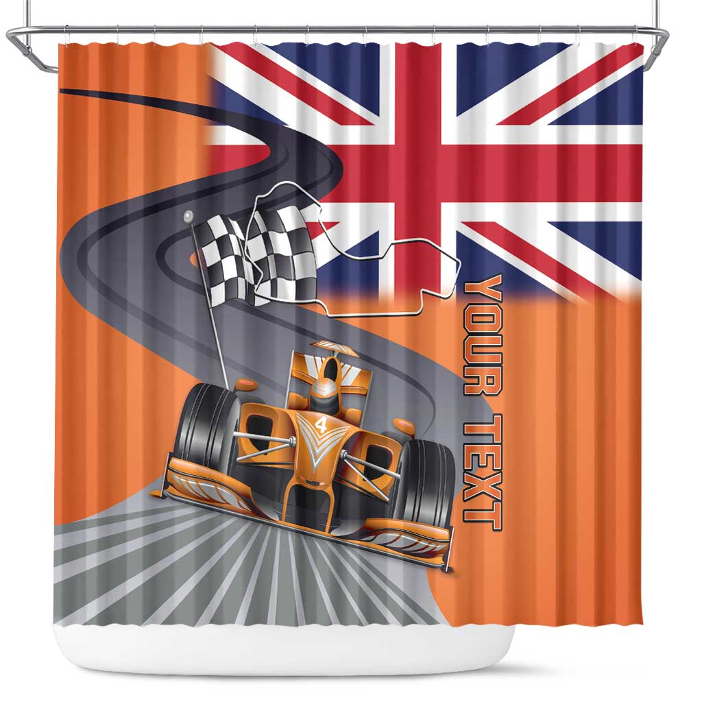Personalised British Norris Shower Curtain 2025 Champion Australia GP