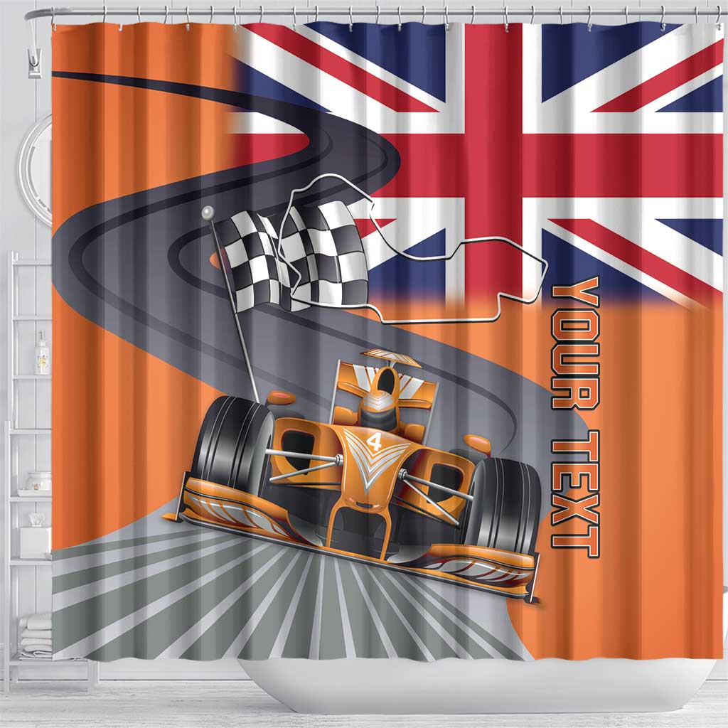 Personalised British Norris Shower Curtain 2025 Champion Australia GP