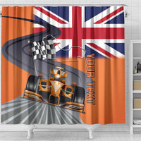 Personalised British Norris Shower Curtain 2025 Champion Australia GP