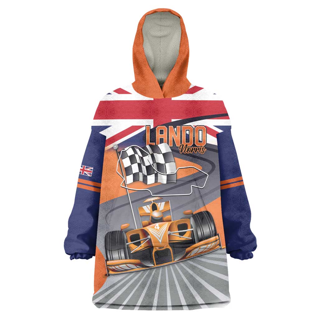 Personalised British Norris Wearable Blanket Hoodie 2025 Champion Australia GP