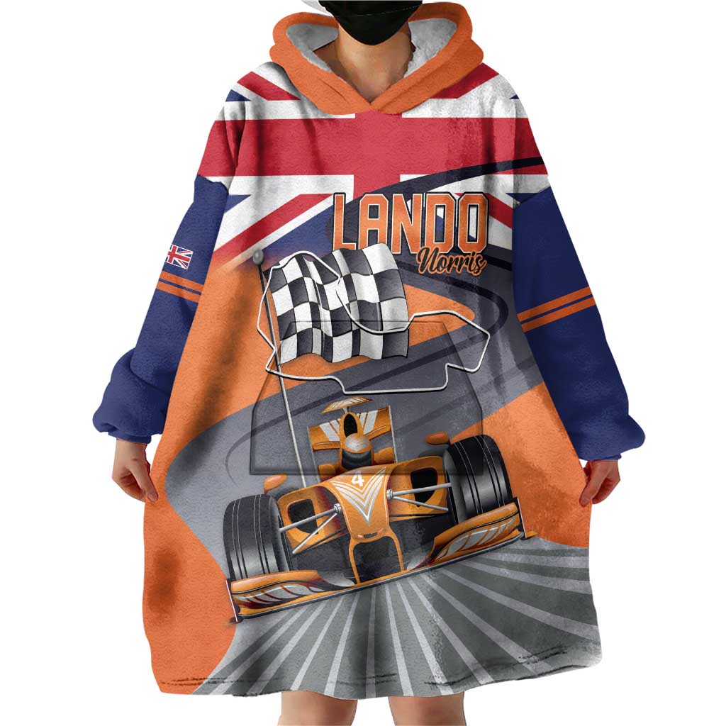Personalised British Norris Wearable Blanket Hoodie 2025 Champion Australia GP