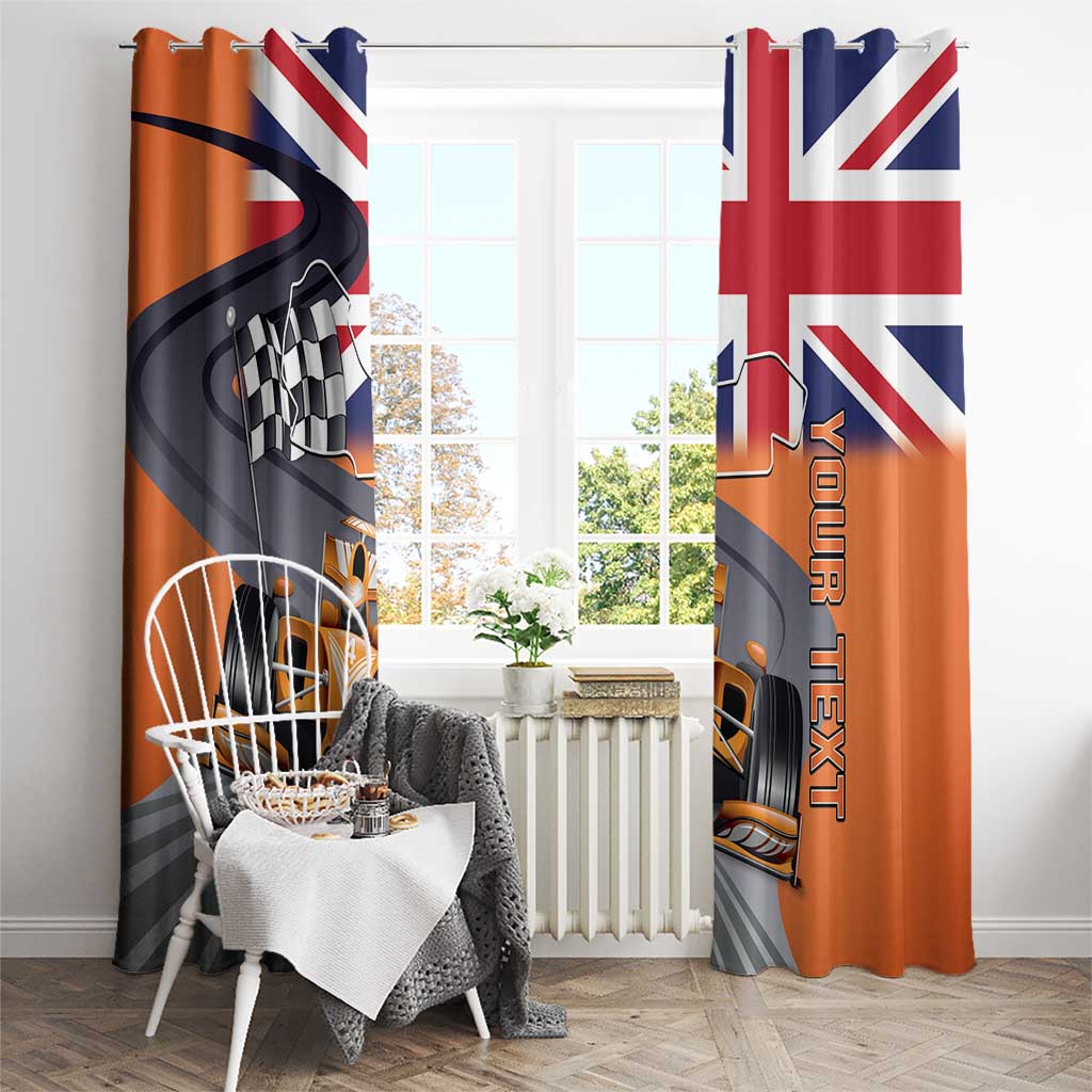 Personalised British Norris Window Curtain 2025 Champion Australia GP