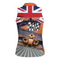 Personalised British Norris Women Sleeveless Polo Shirt 2025 Champion Australia GP