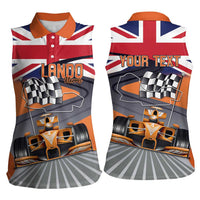 Personalised British Norris Women Sleeveless Polo Shirt 2025 Champion Australia GP