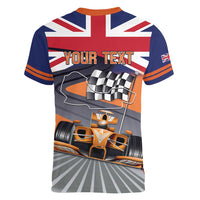 Personalised British Norris Women V-Neck T-Shirt 2025 Champion Australia GP