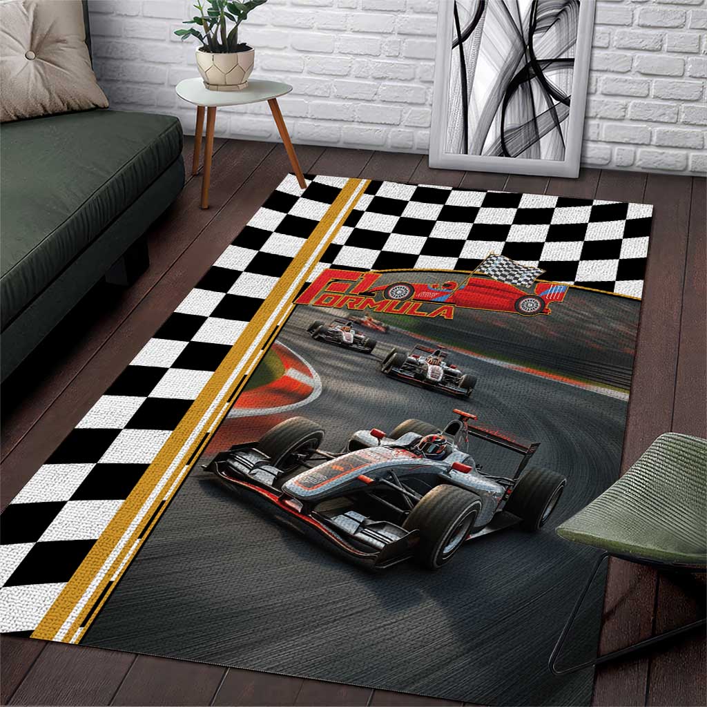 Racing Car 2025 Area Rug Born To Speed