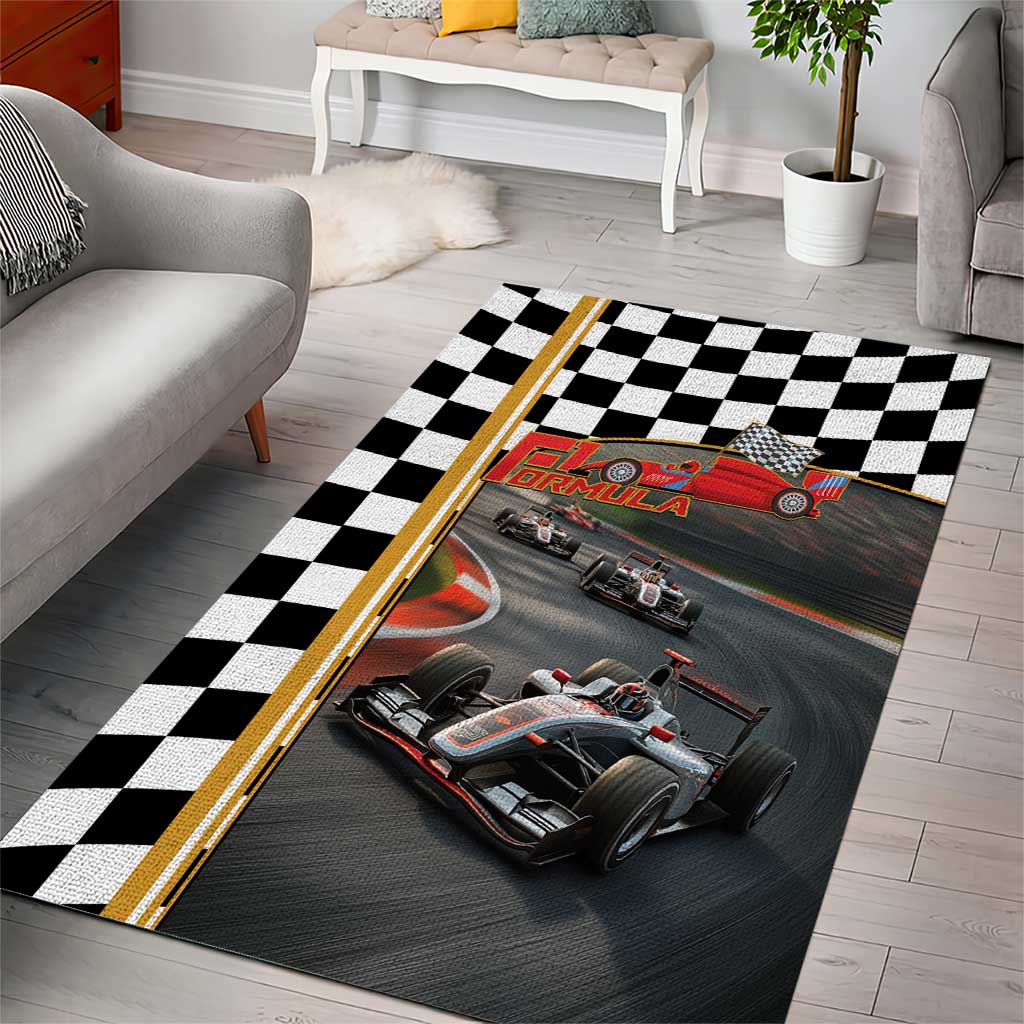 Racing Car 2025 Area Rug Born To Speed
