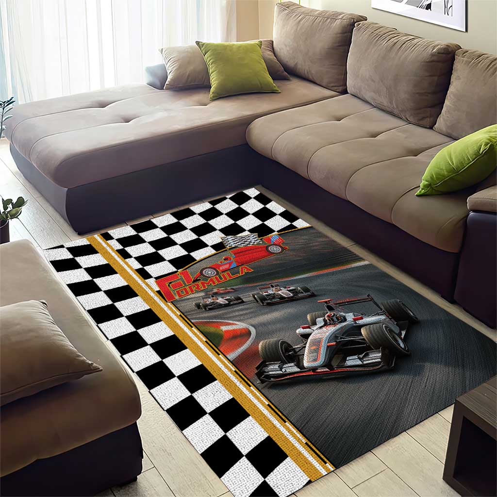 Racing Car 2025 Area Rug Born To Speed