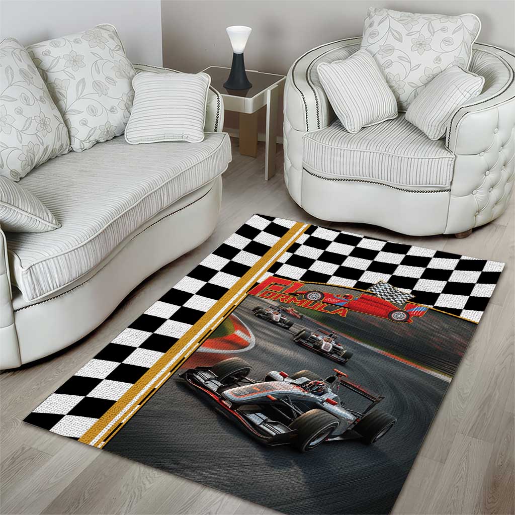 Racing Car 2025 Area Rug Born To Speed