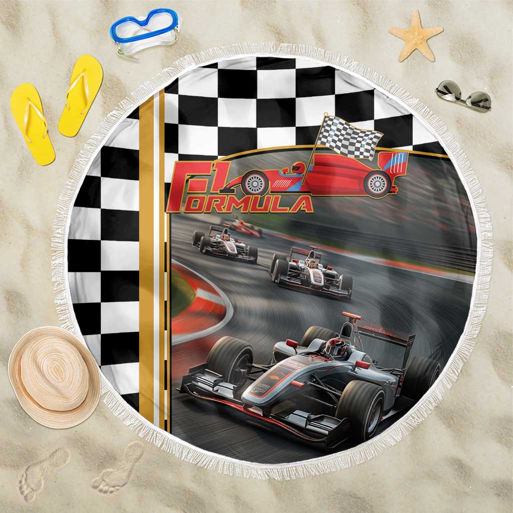 Racing Car 2025 Beach Blanket Born To Speed