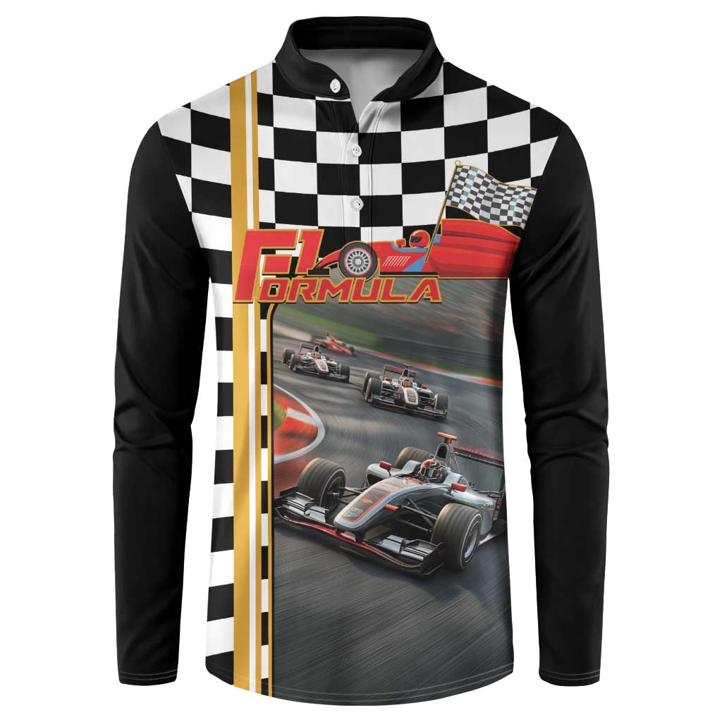Racing Car 2025 Button Sweatshirt Born To Speed