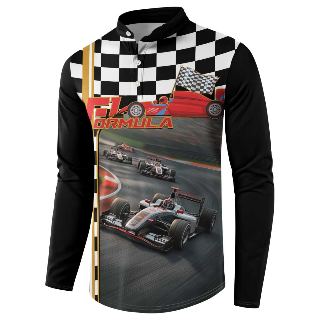 Racing Car 2025 Button Sweatshirt Born To Speed