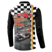 Racing Car 2025 Button Sweatshirt Born To Speed