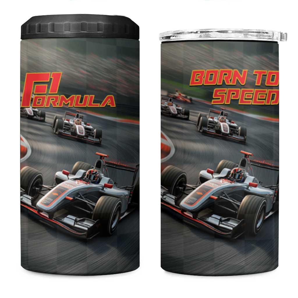 Racing Car 2025 4 in 1 Can Cooler Tumbler Born To Speed
