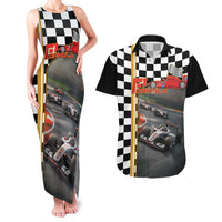Racing Car 2025 Couples Matching Tank Maxi Dress and Hawaiian Shirt Born To Speed