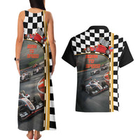 Racing Car 2025 Couples Matching Tank Maxi Dress and Hawaiian Shirt Born To Speed