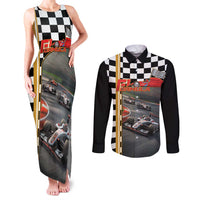 Racing Car 2025 Couples Matching Tank Maxi Dress and Long Sleeve Button Shirt Born To Speed