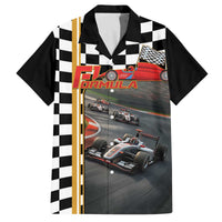 Racing Car 2025 Family Matching Off The Shoulder Long Sleeve Dress and Hawaiian Shirt Born To Speed