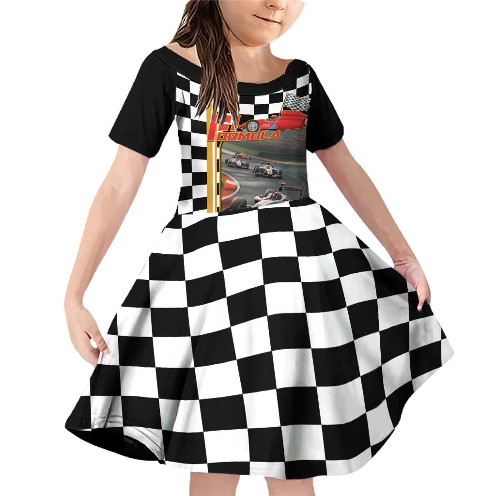Racing Car 2025 Family Matching Off Shoulder Short Dress and Hawaiian Shirt Born To Speed