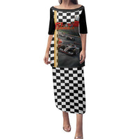 Racing Car 2025 Family Matching Puletasi and Hawaiian Shirt Born To Speed